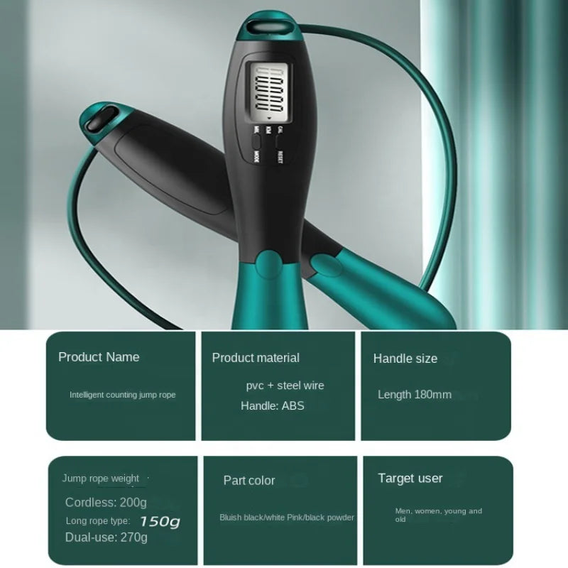 Electronic Jumping Rope Counting Speed Skipping Counter